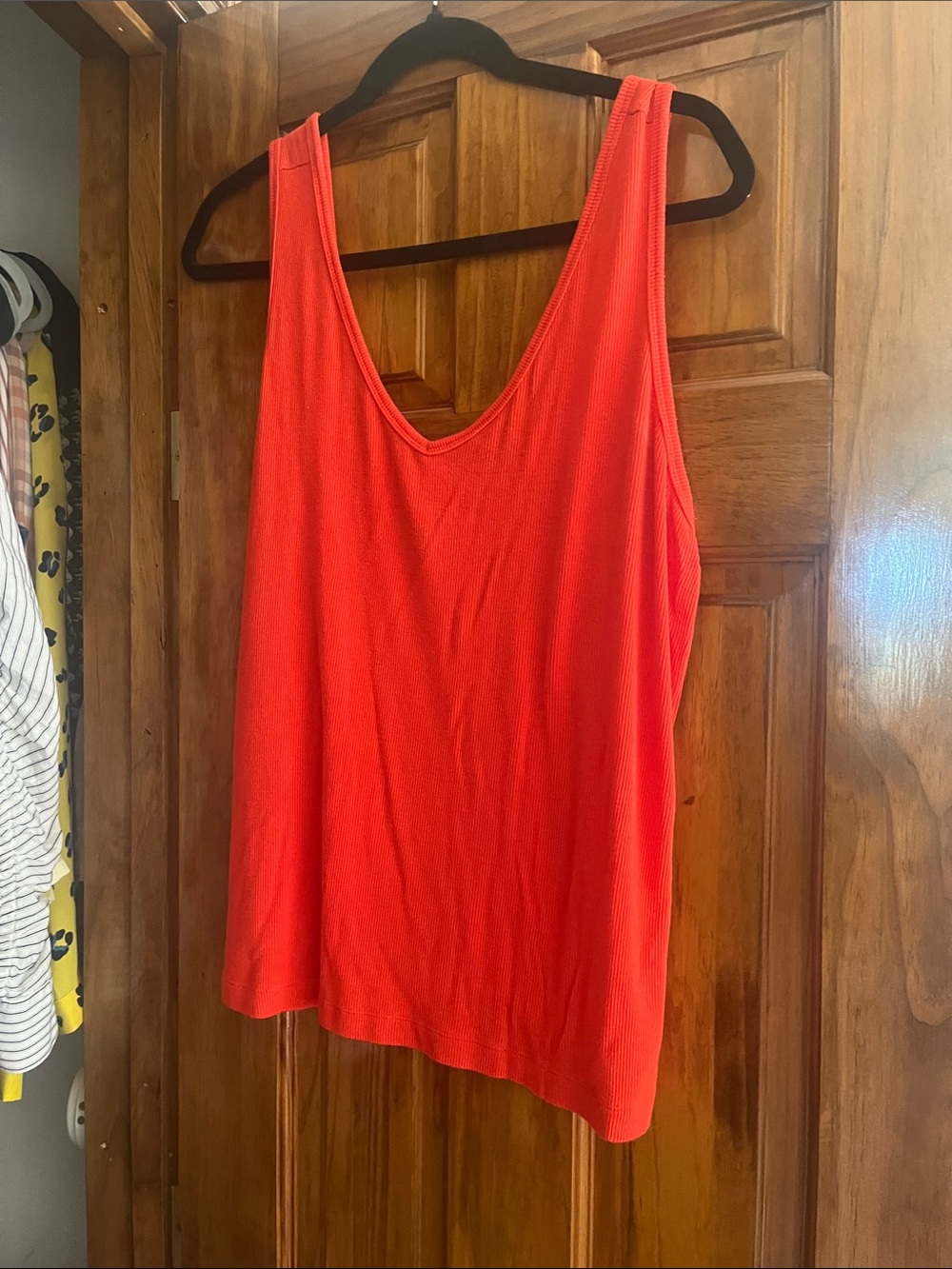 CAbi Bright orange Busy tank